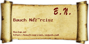 Bauch Nárcisz névjegykártya